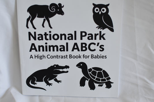 National Park Animal ABC's: A High Contrast Book for Babies