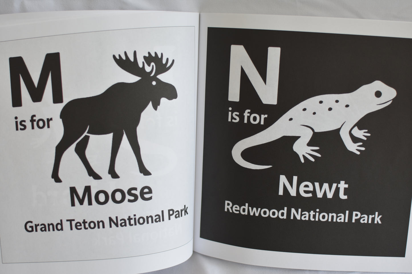 National Park Animal ABC's: A High Contrast Book for Babies