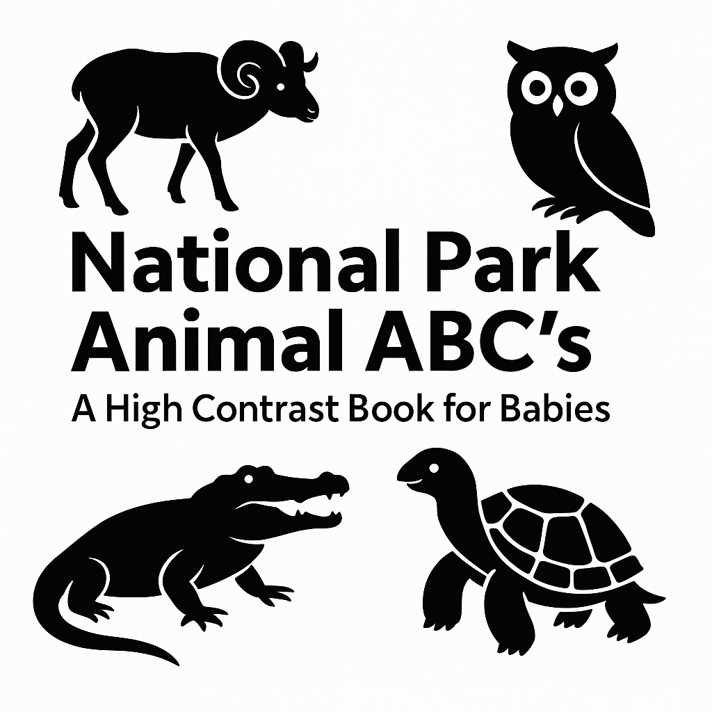 National Park Animal ABC's: A High Contrast Book for Babies